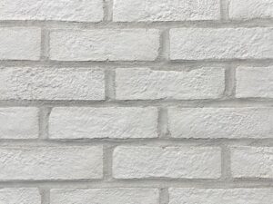 Alpine White Clay Thin Brick - Running Bond