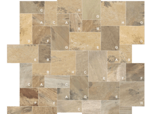 Autumn Mist cut and patterned flagstone product swatch