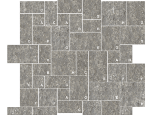 Basalt cut and patterned flagstone product swatch