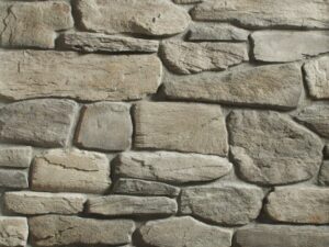 Closeup of Greypearl Farmhouse Ledge manufacture stone veneer product