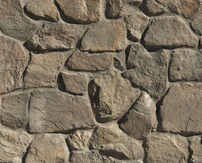 Closeup of Bison Foothill Rubble manufactured stone veneer product