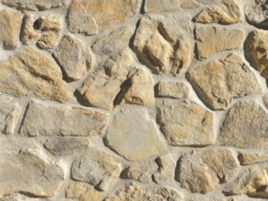 Closeup of Coyote Foothill Rubble manufactured stone veneer product