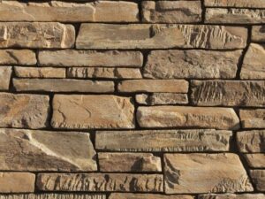 Closeup of Mountainlion Peak ledge manufactured stone veneer product
