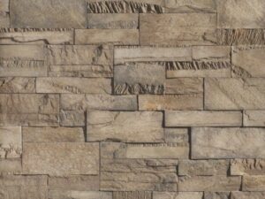 Closeup of Friarcloth Split Modular manufactured stone veneer