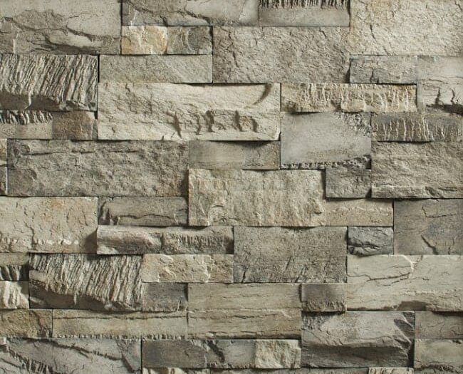 Closeup of Greypearl Split Modular manufactured stone veneer