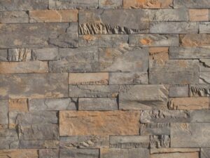 Closeup of Rustbelt Split Modular manufactured stone veneer product