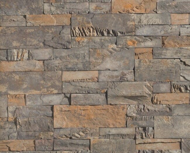 Closeup of Rustbelt Split Modular manufactured stone veneer product