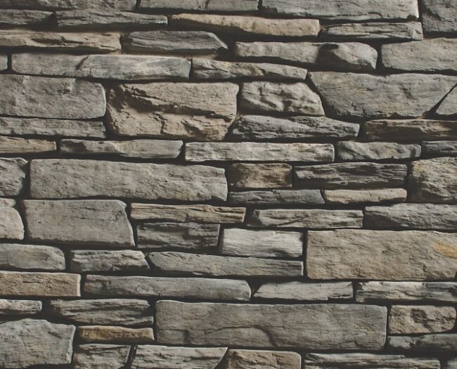 Closeup of Blacktruffle Trail Ledge Manufactured Stone Veneer product