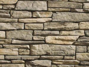 Closeup of Tortoiseshell Trail Ledge manufactured stone veneer product