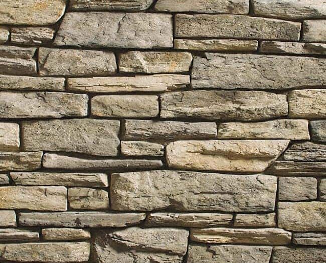 Closeup of Tortoiseshell Trail Ledge manufactured stone veneer product