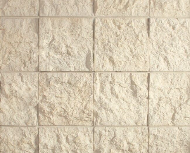 Closeup of Sandollar Urban Squares manufactured stone veneer product