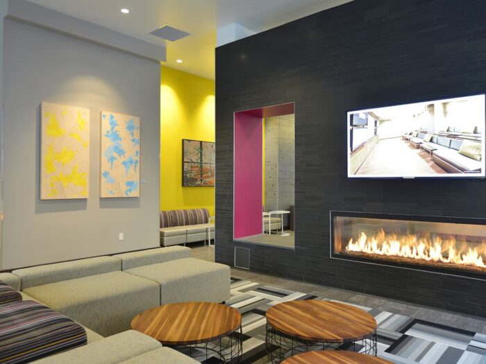 Ebony Basalt Lynia Natural Stone Fireplace