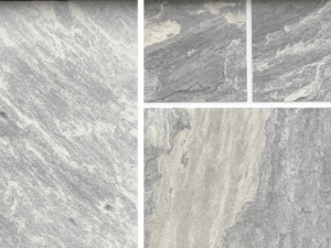 Ebony Black Cut and Patterned Flagstone product swatch