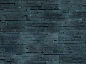 Closeup of Ebony Long Island Stak manufactured stone veneer product