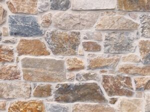 Golden Harvest natural stone veneer product Ashlar and random squares and rectangles