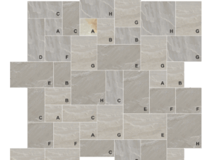 Grey Mist cut and patterned flagstone product swatch