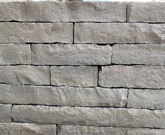 Grey Snapped Stone Retaining Wall Product Swatch