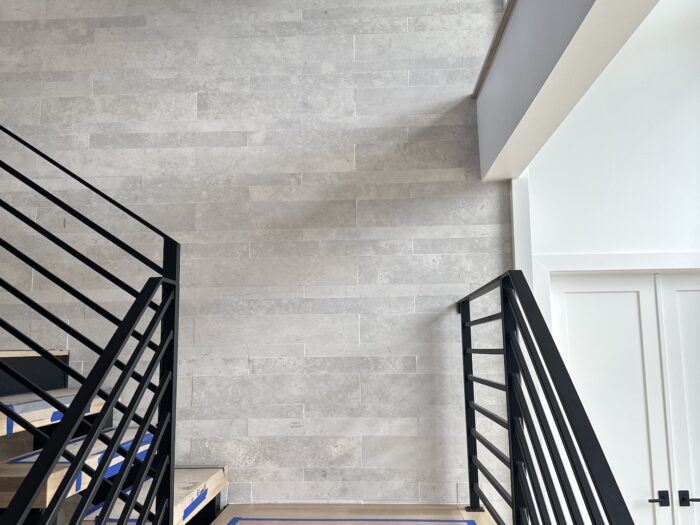Halo Strata Natural Stone Veneer Interior Stairwell