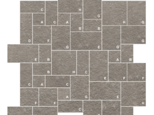 Indian Bluestone cut and patterned flagstone product swatch