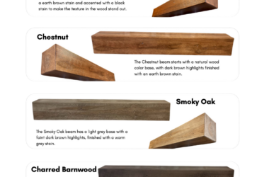 Large Rough Cut Mantel