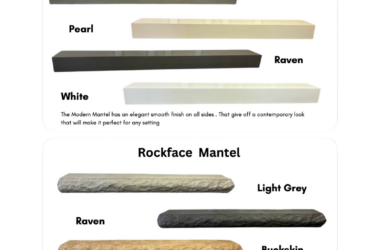 Modern Rockface Mantel