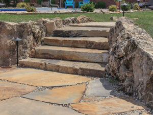 Oklahoma Brown Steppers irregular flagstone product swatch