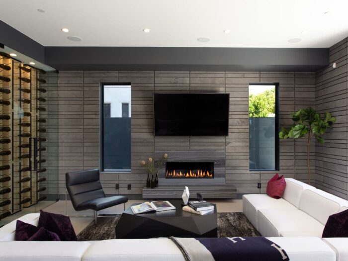Platinum Lavastone Planc Natural Stone Veneer Residential Interior