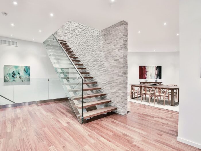 Pro Series Silva Honed Stone Panel Staircase