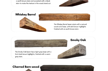 Rustic Beam Mantel