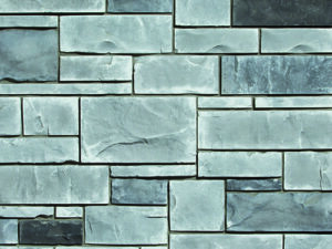 Closeup of Silverpointe Sangria manufactured stone veneer product