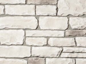 Closeup of Oklahoma Creme Ohio Rubble Stone manufactured stone veneer product