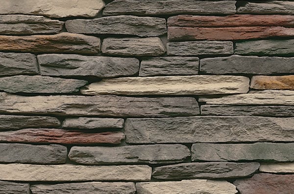 Closeup of Tennessee Laurel Cavern Ledge manufactured stone veneer product