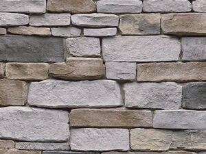 Closeup of Pennsylvania Ledgestone manufactured stone veneer product