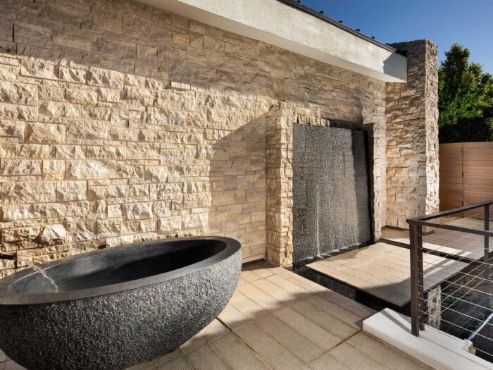 Sun Valley Ashlar natural stone veneer residential facade