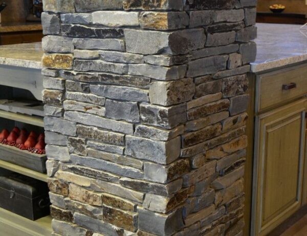 Moose Mountain column using tight mortar technique