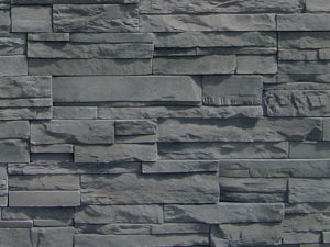 Closeup of Graphite Imperial Stack manufactured stone product