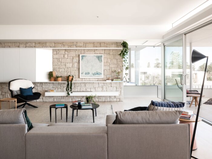 Whitsunday Ashlar natural stone veneer feature wall