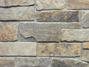closeup of Deer Haven rustic natural stone veneer product