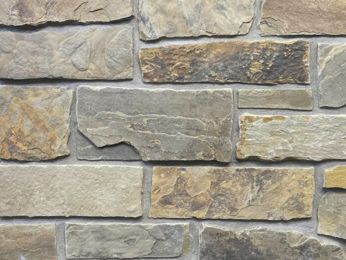 closeup of Deer Haven rustic natural stone veneer product