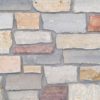 closeup of fountain hills natural stone veneer display with standard grey mortar
