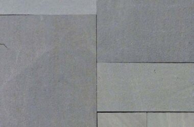 Mountain Bluestone cut and patterned flagstone product swatch photo