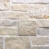 closeup of newport natural stone veneer display with standard grey mortar