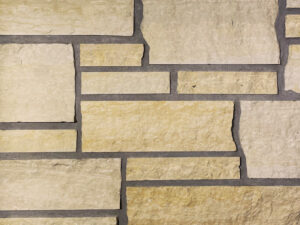 closeup of northern buff limestone natural stone veneer product