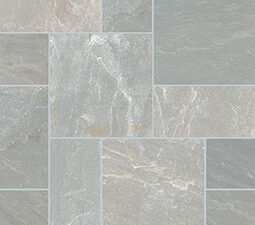 Nova Gray cut and patterned flagstone product swatch photo