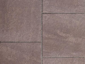 Brown wave cut and patterned flagstone product swatch